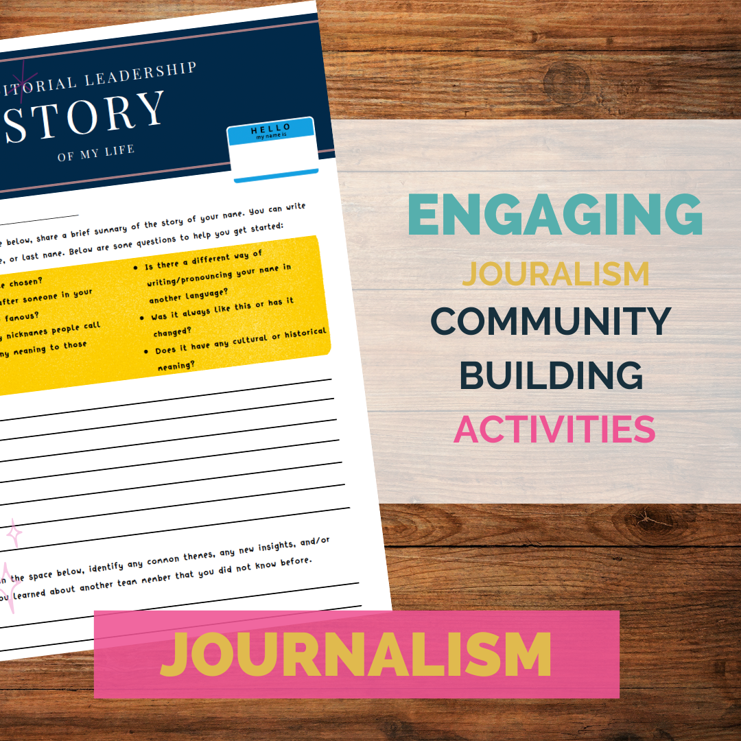 No fail engaging journalism classroom and community building activities