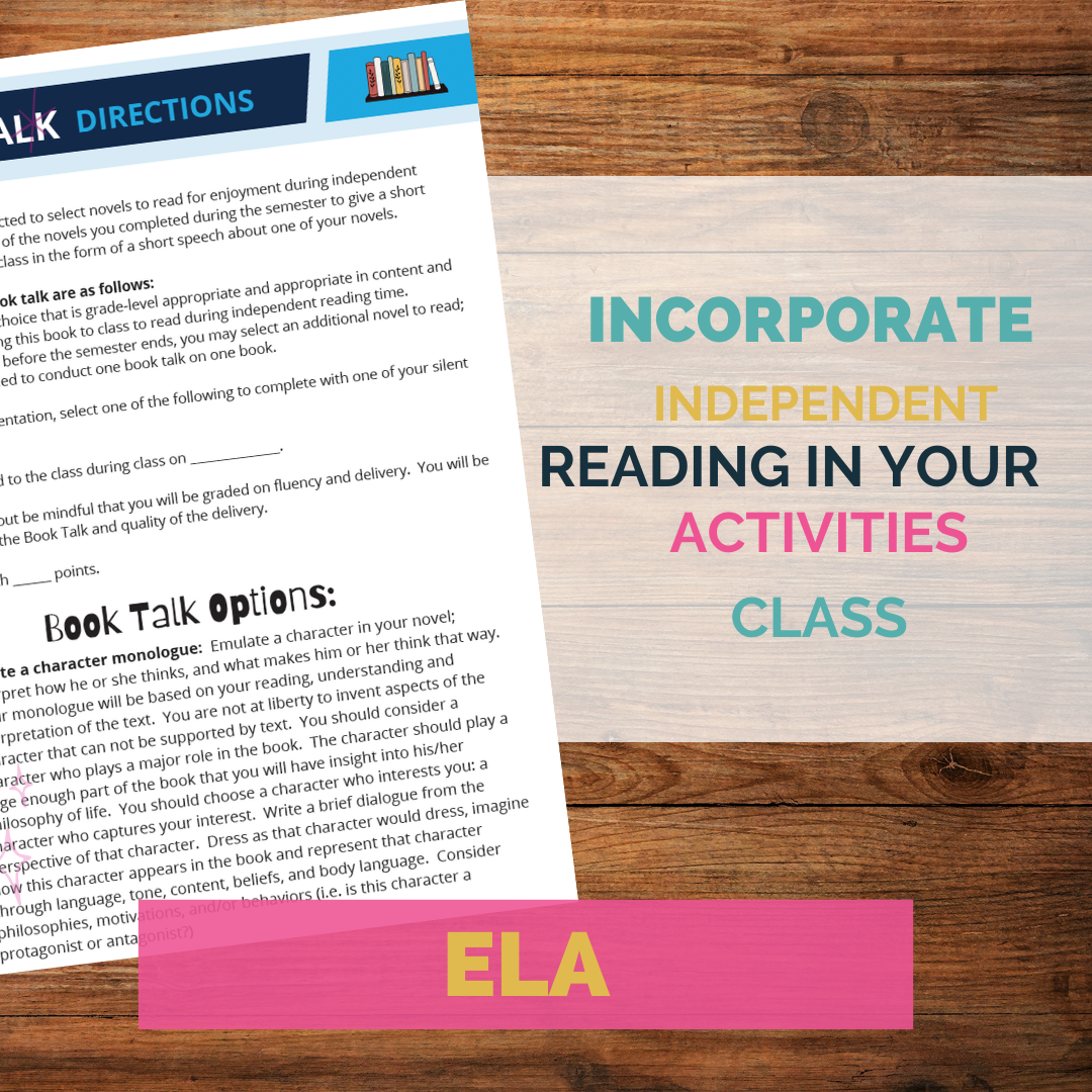 5 Ways to Incorporate Independent Reading in Your Class