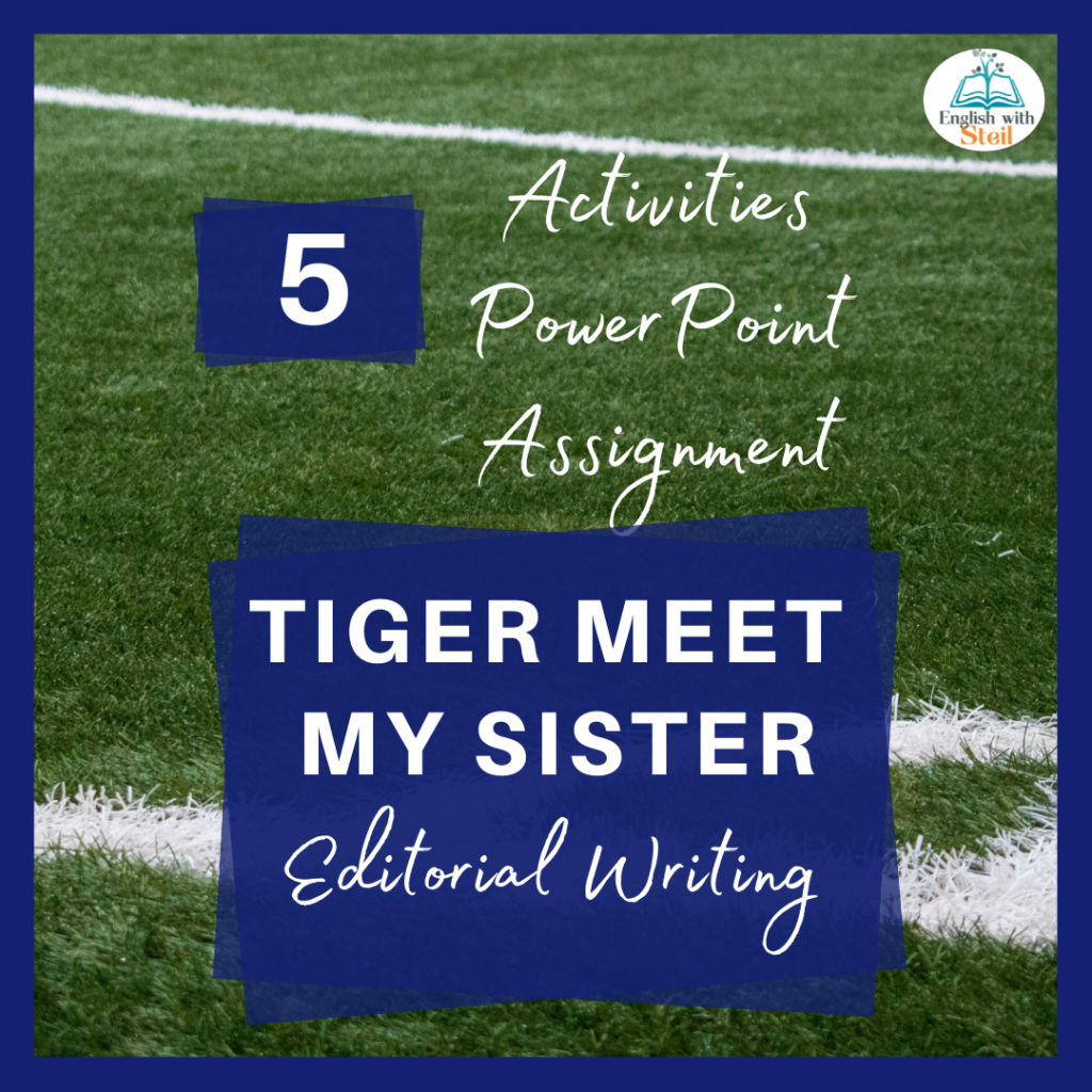 Tiger Meet My Sister and other things I probably shouldn' t have said